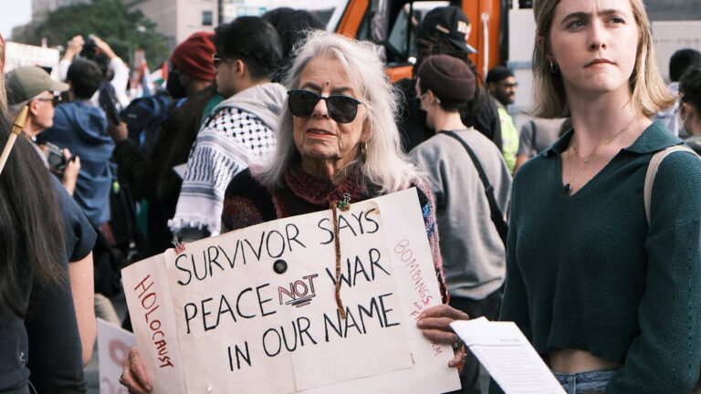 “Stop This Madness”: Holocaust Survivor Marione Ingram, 87, Condemns Israeli Assault & Calls for Peace