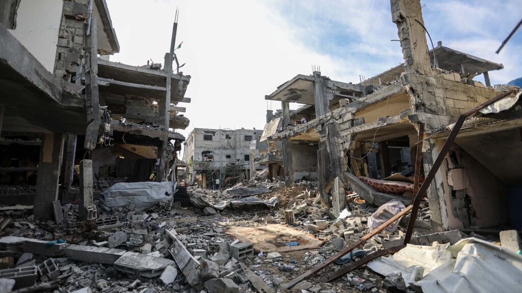 Who pays for the war damage in Gaza?