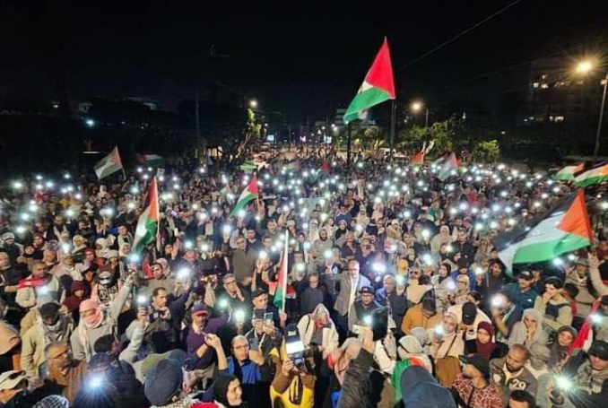 Over 100 Protests in Morocco Condemn Gaza Onslaught by Israel