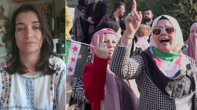 "Remarkable Moment": After Fleeing Syria, "For Sama" Director Waad Al-Kateab Celebrates End of Assad