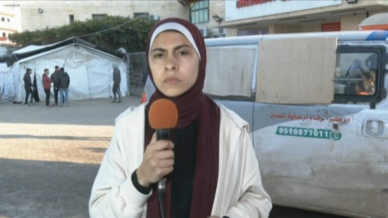 “Exhausted”: Palestinian Journalist Shrouq Aila on Life & Death in Gaza, “Duty” to Report on Genocide