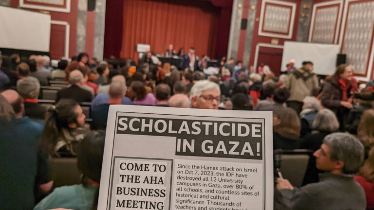 American Historical Assoc. Votes Overwhelmingly to Support Resolution to Oppose Scholasticide in Gaza