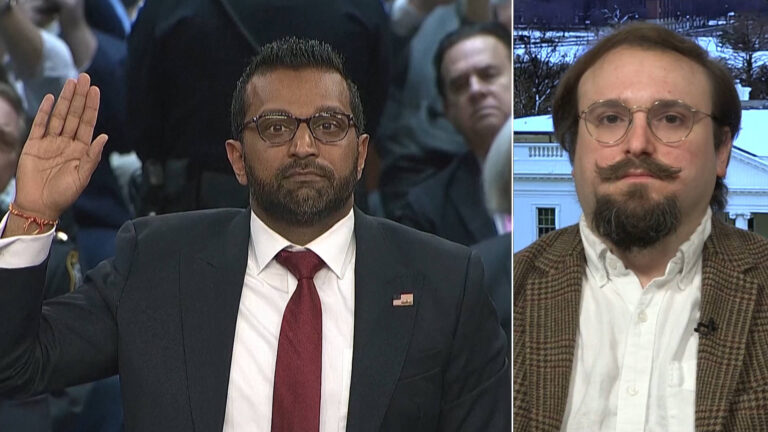 “Extraordinarily Dangerous”: Chip Gibbons Warns Kash Patel Would Turn FBI’s Powers on Trump’s Enemies