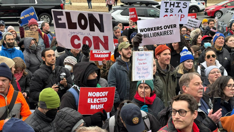 To Fight the Trump/Musk Purge, Federal Workers Hold Nationwide Day of Action to “Save Our Services”