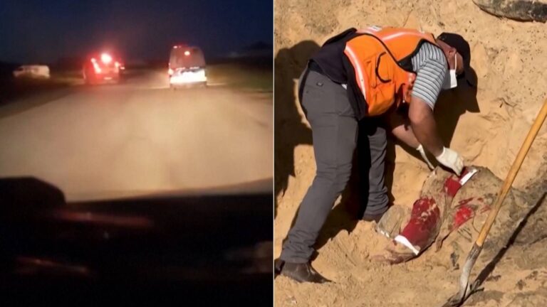 “Point-Blank”: Israeli Soldiers Execute 15 Gaza Medics & Rescue Workers, Bury in Unmarked Mass Grave
