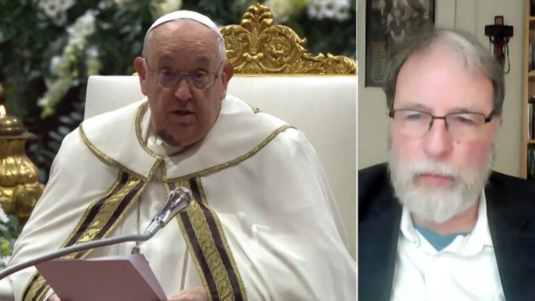 Pope Francis’s Book Editor Robert Ellsberg on the Pontiff’s Life, Legacy & Care for Refugees