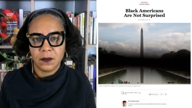 “Black Americans Are Not Surprised”: Christina Greer on Trump’s Attacks on Students, DEI & History