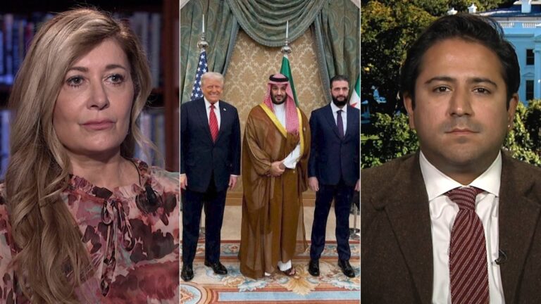 U.S. & Saudis Sign $142B Arms Deal as Trump Meets with Syria’s New Leader & Drops Syrian Sanctions