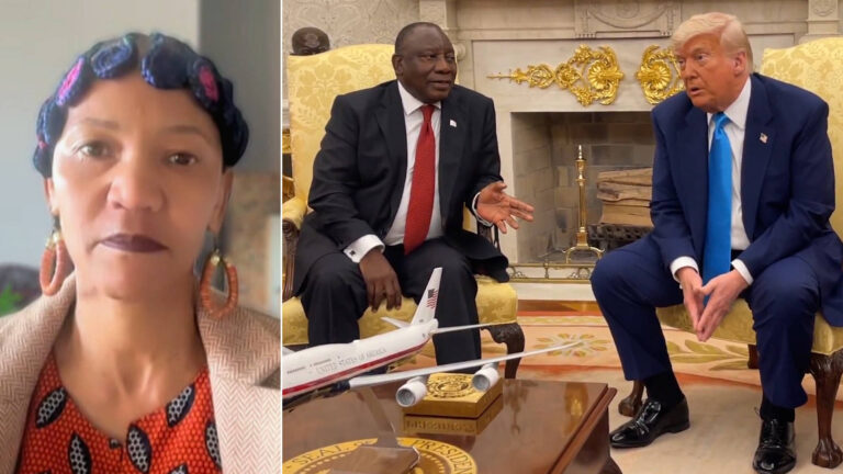 Trump Repeats “White Genocide” Falsehoods in Meeting with South African President Cyril Ramaphosa
