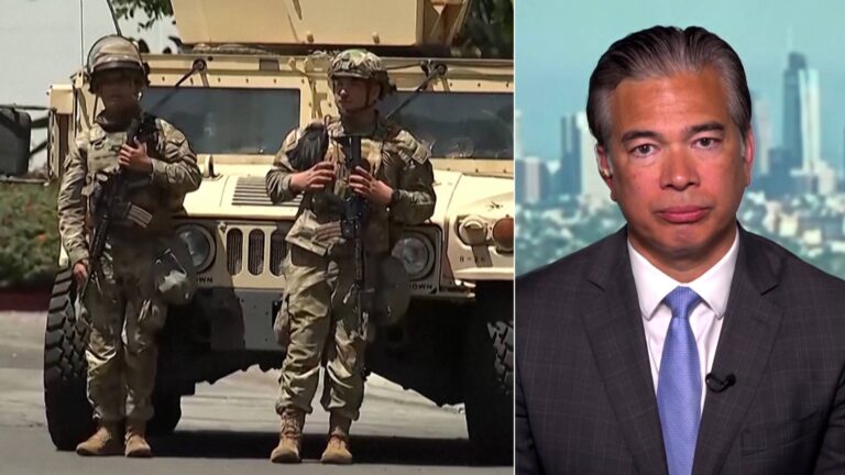 California AG Bonta Sues Trump for Deploying Troops, Warns President Is Trying to Provoke Violence