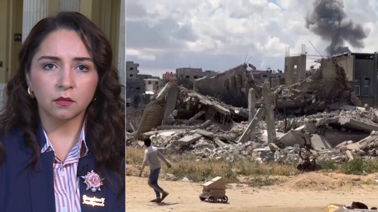 Block the Bombs: Rep. Delia Ramirez Pushes Bill to Halt U.S. Weapons Sales to Israel over Gaza