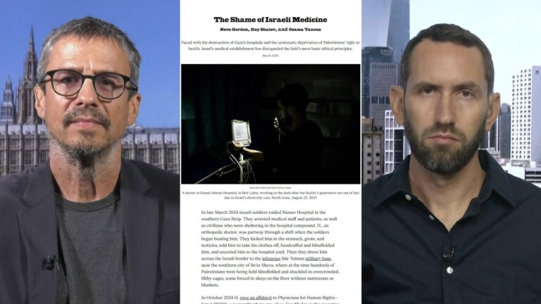 “The Shame of Israeli Medicine”: How Israeli Doctors Turned on Palestinian Colleagues & Patients