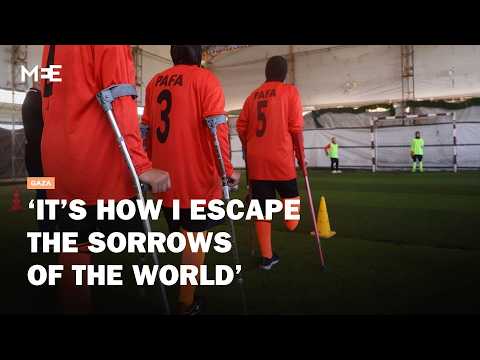 Gaza’s amputee women find solace in football