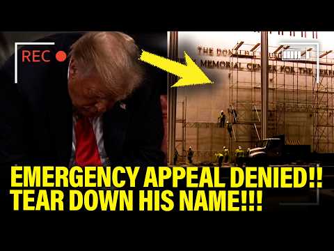 Trump LOSES EMERGENCY APPEAL and HIS NAME IS TORN DOWN!!!
