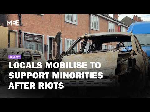 Communities in Belfast mobilise in response to racist riots