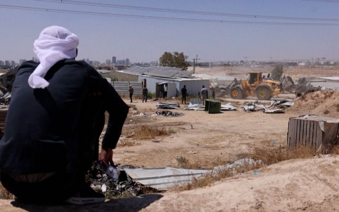 Palestinian Bedouin villagers demolish homes after Israeli orders