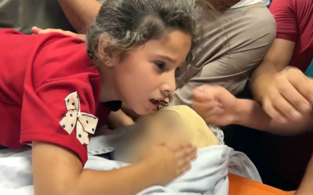 7-year-old mourns father and brother killed in Israeli strike on Gaza