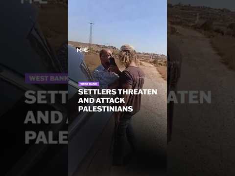 Israeli settlers threaten Palestinians, attack them with pepper spray and smash car window